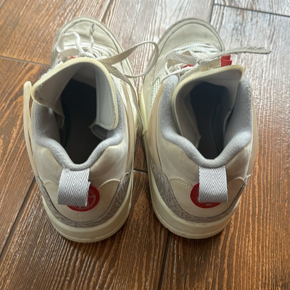 JORDAN Mens SPIZIKE LOW | Color: SAIL/UNIVERSITY RED - Picture 6 of 6